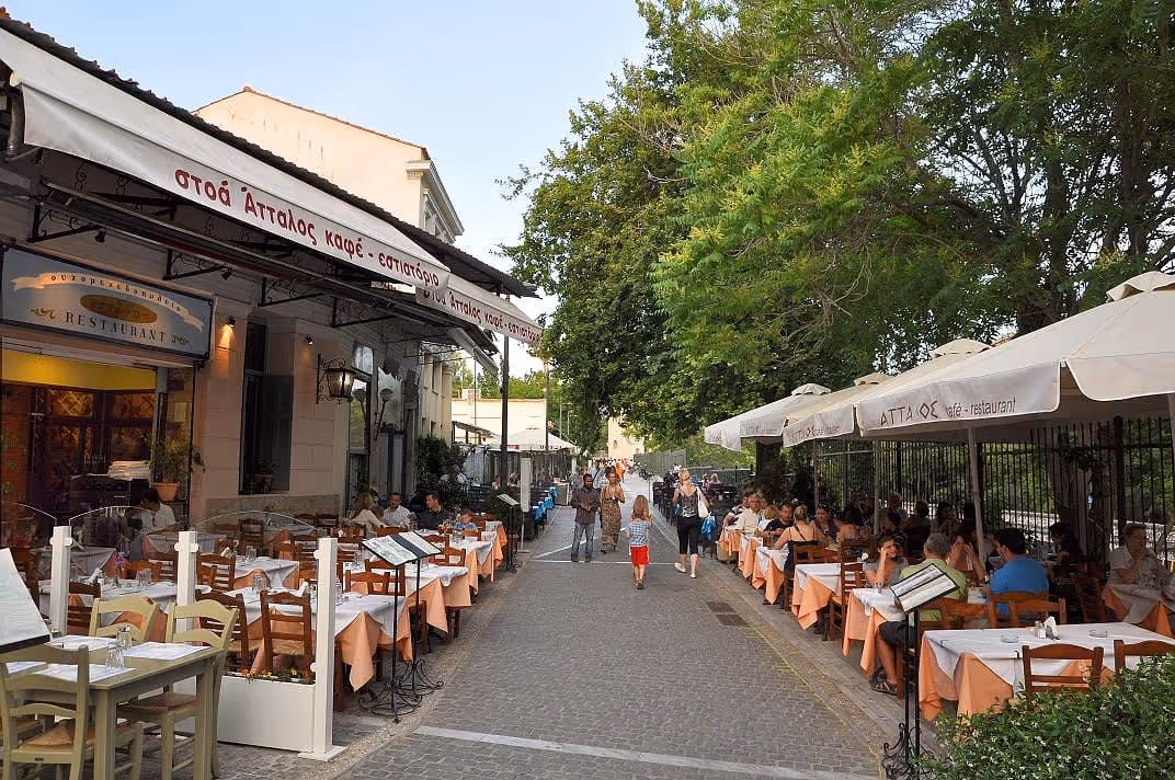 Attalos restaurant on Adrianou Street in Plaka — home cooked Greek food