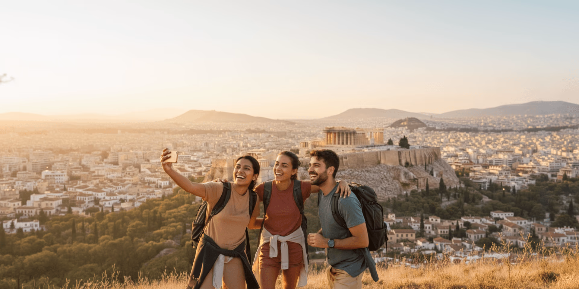 Lycabettus Hill Athens, panoramic views over the city from the 277 metre summit